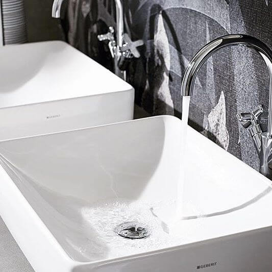 collection of quality washbasins by Geberit